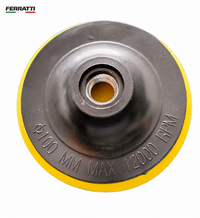 Suporte para Lixa / Escova Diamantada 4" M14 / PLÁSTICO E EVA - FERRATTI