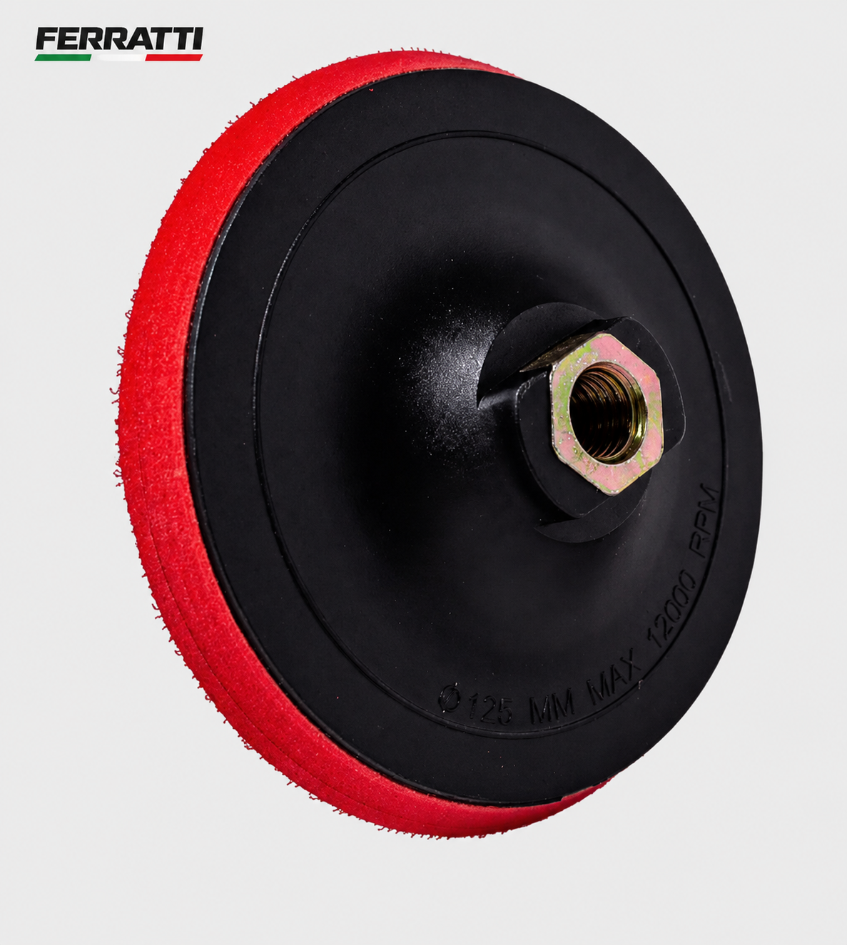 Suporte para Lixa / Escova Diamantada 4" M14 / PLÁSTICO E EVA - FERRATTI