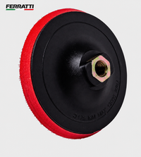 Suporte para Lixa / Escova Diamantada 4" M14 / PLÁSTICO E EVA - FERRATTI