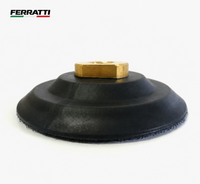 Suporte para Lixa / Escova Diamantada 4" M14 / BORRACHA - FERRATTI