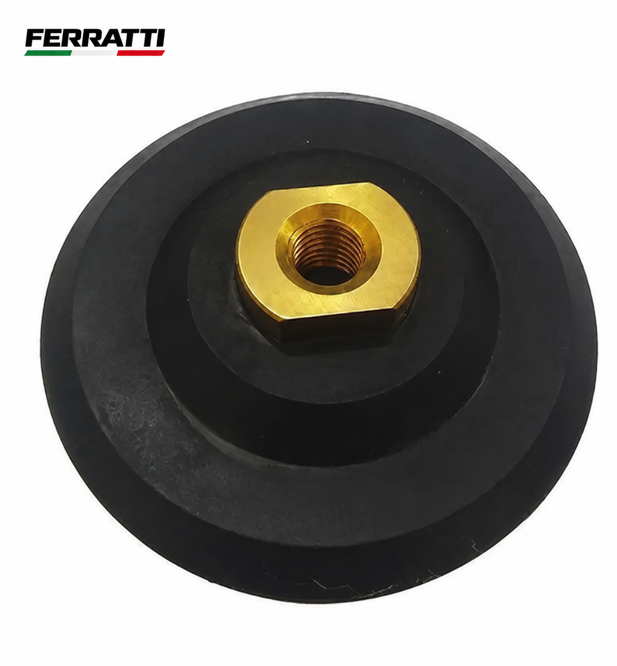 Suporte para Lixa / Escova Diamantada 4" M14 / BORRACHA - FERRATTI