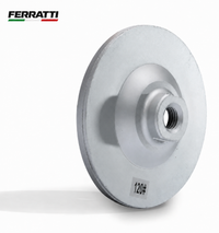 Disco Prato Diamantado Desbaste Liso 100mm Rosca M14 Lixadeira Grão 60 / Grão 120 - FERRATTI
