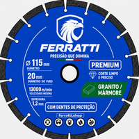 Disco de Corte com Dentes de Proteção 115mm - PREMIUM FERRATTI
