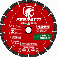 Disco Segmentado Diamantado 115mm - PREMIUM FERRATTI