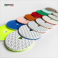 Disco de Polimento Diamantado Hexagonal com Formato de Favo de Mel, ideais para Granito e Mármore - FERRATTI