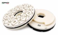 Disco Abrasivo para Poliborda Face Branca 125mm Reta PREMIUM FERRATTI