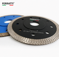 Disco Diamantado Ultrafino Porcelanato / Mármore 110mm Turbo Contínuo PREMIUM FERRATTI