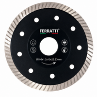 Disco de Corte Diamantado Lâmina de Serra Super Fina para Porcelanato, Mármore, Cerâmica e Granito PREMIUM FERRATTI