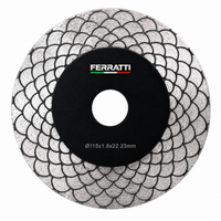Disco Diamantado de corte para esmerilhadeira angular ideal para azulejos de cerâmica, mármore e granito PREMIUM FERRATTI