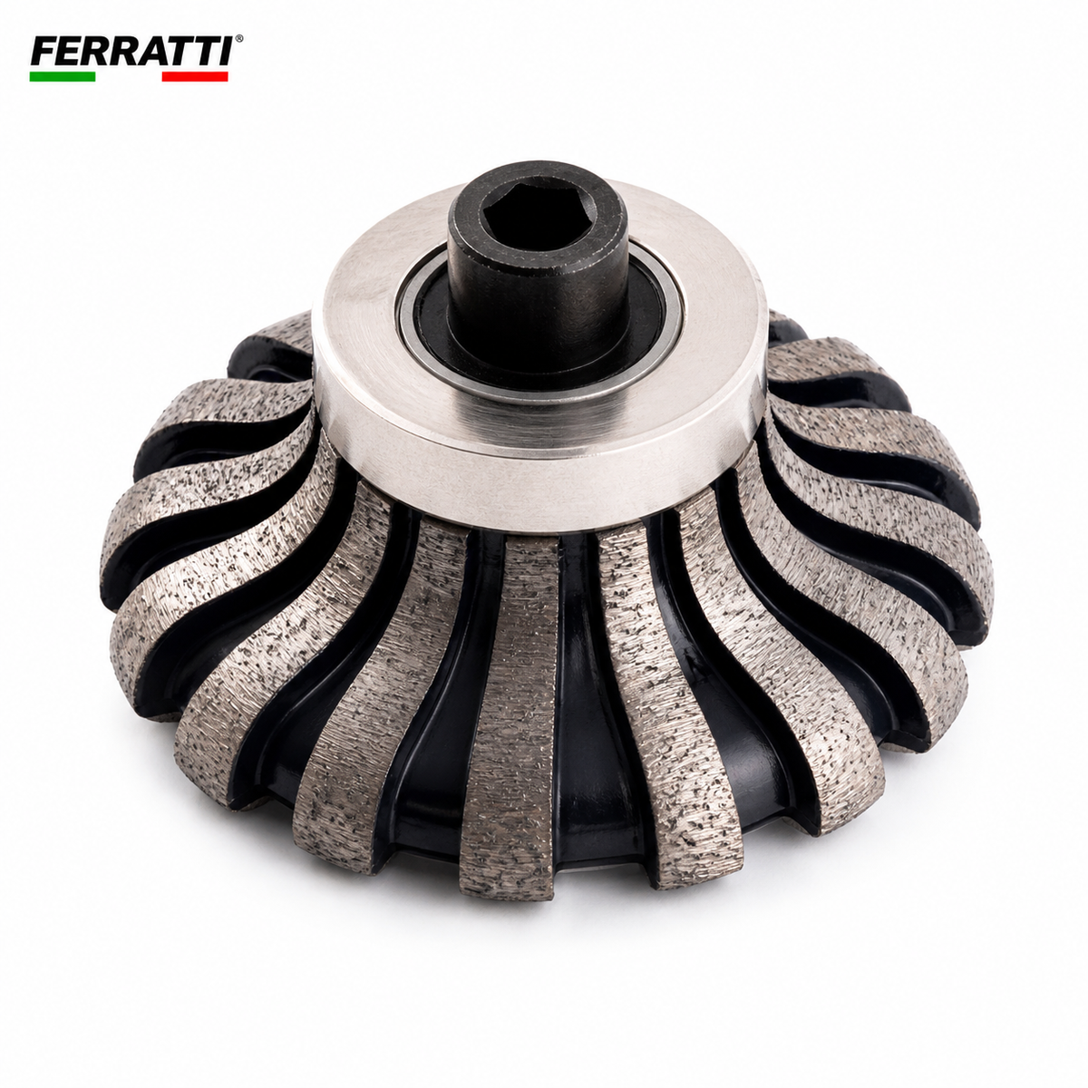 Rebolo Diamantado Perfil Peito de Pombo Segmentado 90 mm FERRATTI