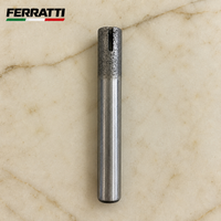 Fresa Diamantada Cilíndrica com Canal de Refrigeração para CNC - FERRATTI