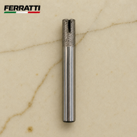 Fresa Diamantada Cilíndrica com Canal de Refrigeração para CNC - FERRATTI