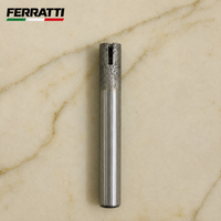 Fresa Diamantada Cilíndrica com Canal de Refrigeração para CNC - FERRATTI