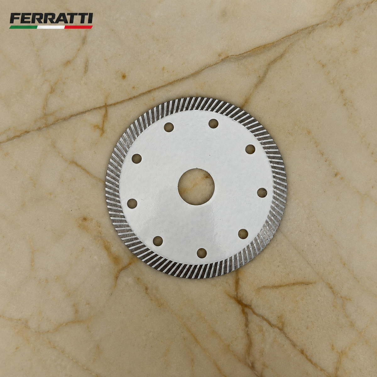 Disco Diamantado Turbo Contínuo 110mm para Concreto e Cerâmica – Seco/Úmido Premium Ferratti