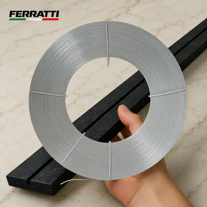 Fita de Fibra de Vidro Reforço para Mármore 3mmx6.35mm Rolo com 100 Metros