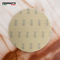 Kit 7 Discos de Lixas Cerâmica Papel Velcro 180mm Para Brilho- FERRATTI