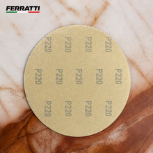 Kit 7 Lixas Espanholas com Velcro 180mm para Lixamento e Brilho a Seco | Ferratti