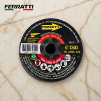 KIT 3 Rebolos de carboneto de silício FERRATTI tipo copo, para esmerilhar granito, mármore, aço e metal Grão 60/80/120