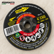 Rebolo de carboneto de silício tipo copo, para esmerilhar granito, mármore, aço e metal FORCETY