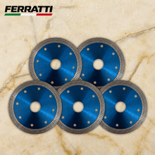 Kit 5 Discos Diamantados 110mm Extra Finos Turbo Contínuo para Porcelanato e Granito | Ferratti