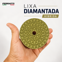 Lixa Diamantada Híbrida Seco / Úmido FERRATTI