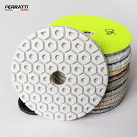 Disco de Polimento Diamantado Hexagonal com Formato de Favo de Mel, ideais para Granito e Mármore - FERRATTI