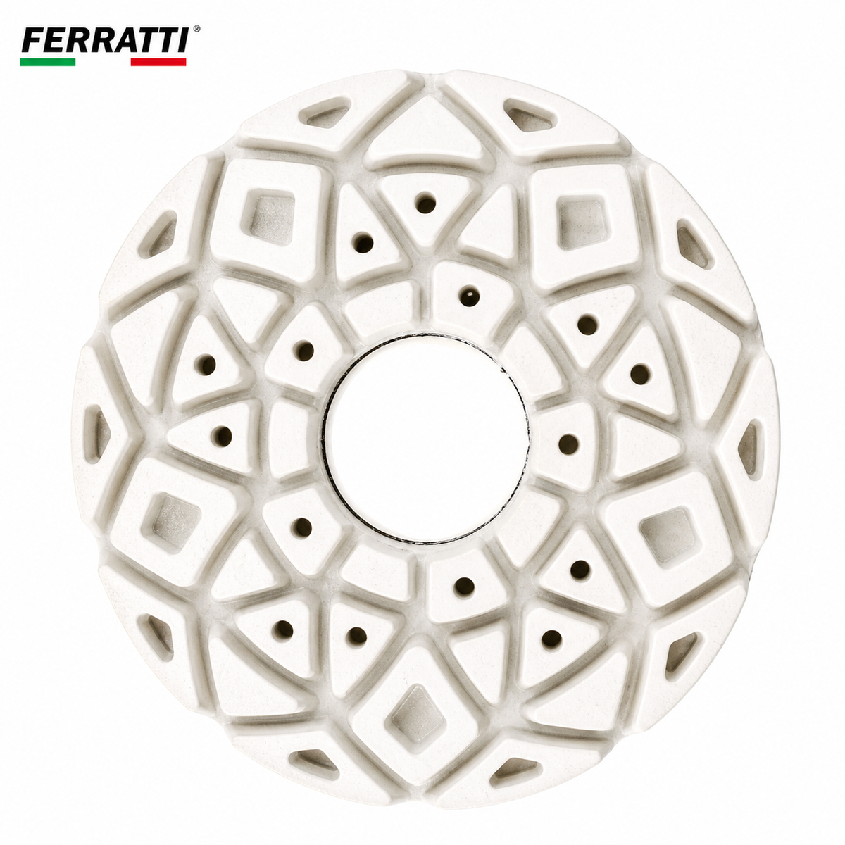 Disco Abrasivo para Poliborda Face Branca 125mm Reta PREMIUM FERRATTI