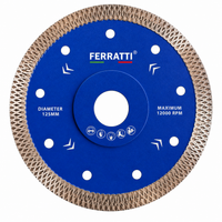 Disco Diamantado Ultrafino Porcelanato / Mármore 110mm Turbo Contínuo PREMIUM FERRATTI