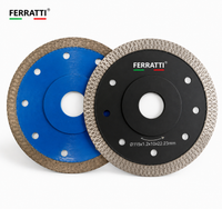 Disco Diamantado Ultrafino Porcelanato / Mármore 110mm Turbo Contínuo PREMIUM FERRATTI