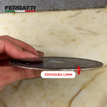 Disco Diamantado Ultrafino 110mm Turbo Contínuo Premium para Porcelanato, Mármore e Granito – Ferratti