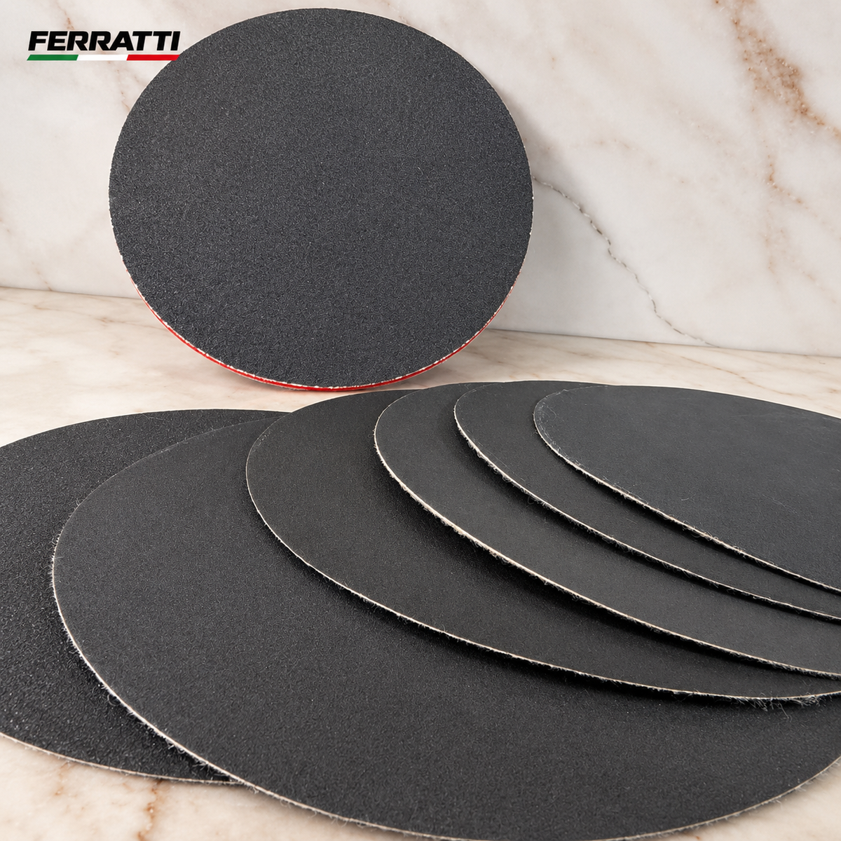 Lixa Espanhola para Brilho uso à Seco 180mm com Velcro – Ferratti