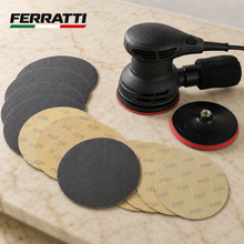 Kit Suporte Espumado + 7 Lixas Cerâmicas 180mm com Velcro para Brilho a Seco | Ferratti