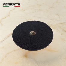 Prato Emborrachado Pequeno 100mm 4" / Borracha Super Flexível para Lixadeira Rosca M14 - FERRATTI