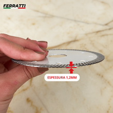 Disco Diamantado Turbo Contínuo 110mm para Concreto e Cerâmica – Seco/Úmido Premium Ferratti