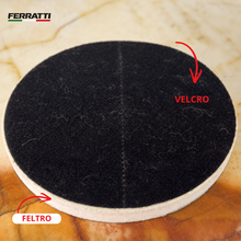 Kit Suporte Espumado + Disco de Feltro com Velcro 180mm para Polimento | Ferratti