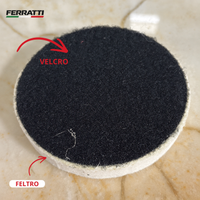 Lixa Feltro com Velcro  100mm - FERRATTI