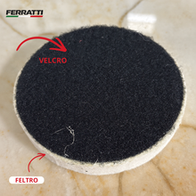 Kit Suporte Espumado + Lixa de Feltro com Velcro 100 mm | Ferratti