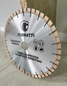 Serra Diamantada Silenciosa Premium 350mm Mármore / Quartzito - FERRATTI