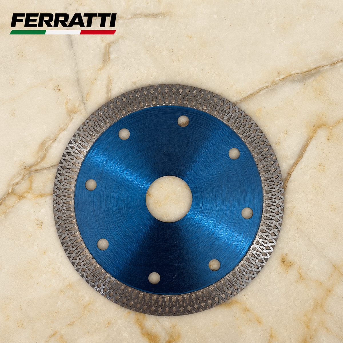 Disco Diamantado Ultrafino 110mm Turbo Contínuo Premium para Porcelanato, Mármore e Granito – Ferratti