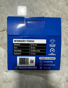 Disco de Corte Diamantado Dente Defesa 115mm - PREMIUM FERRATTI