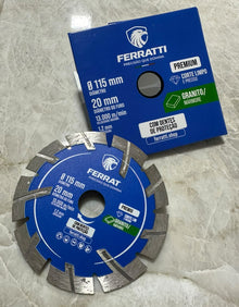 Disco de Corte Diamantado Dente Defesa 115mm - PREMIUM FERRATTI