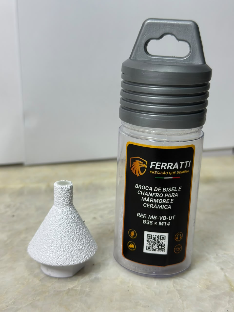 Fresa para Chanfro uso à Umido Rosca M14 35mm - FERRATTI