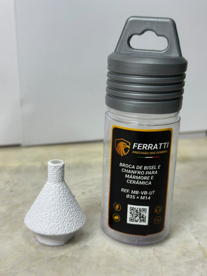 Fresa para Chanfro uso à Umido Rosca M14 35mm - FERRATTI