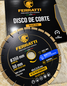 Disco de Corte Diamantado 350mm Silencioso QUARTZITO - FERRATTI