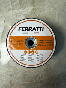 Rebolo de Carbeto de Silício FERRATTI M14 -  60# / 80# / 120#